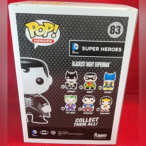 Blackest night Superman gamestop exclusive funko # 83 (nib) - Picture 7 of 7